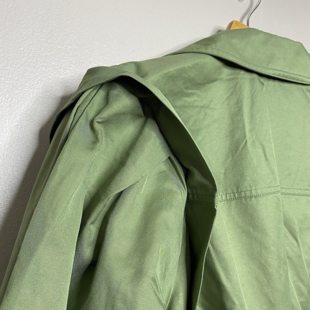 Free People Women's Looking Glass Trench Coat  Green Size S‎ - Picture 11 of 16